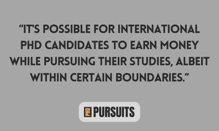 do international phd students get paid