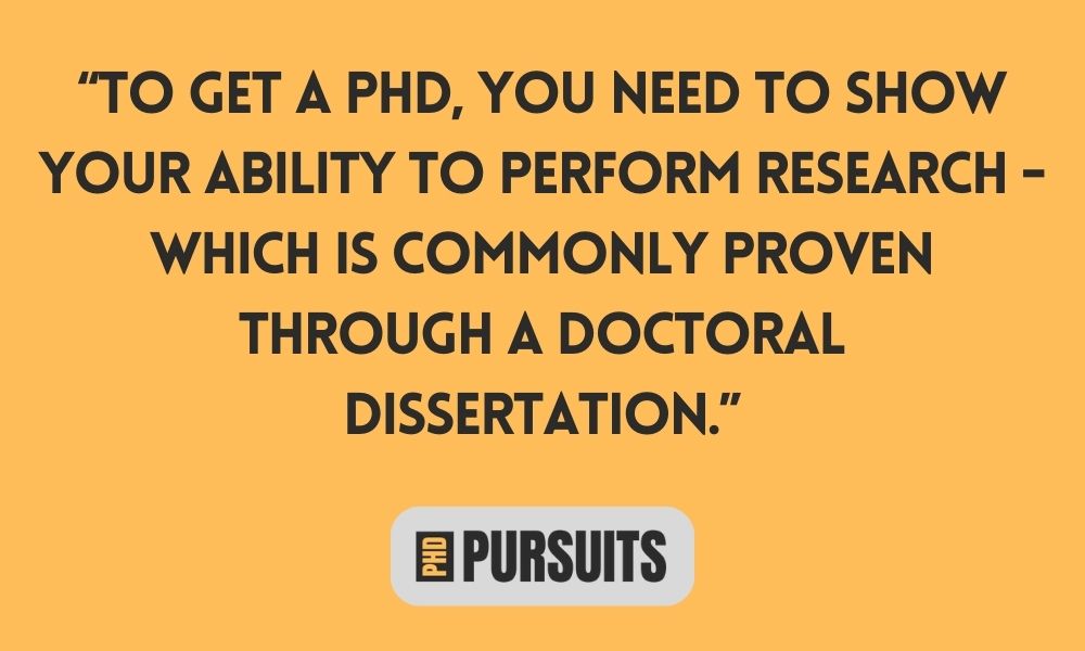 can you get a phd without a dissertation
