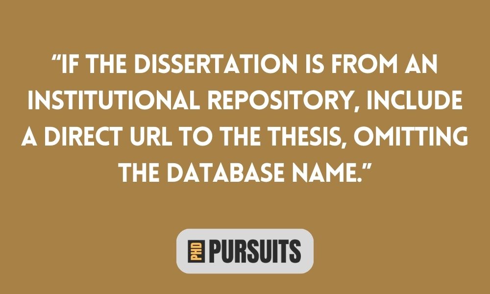 How To Cite PhD Dissertation
