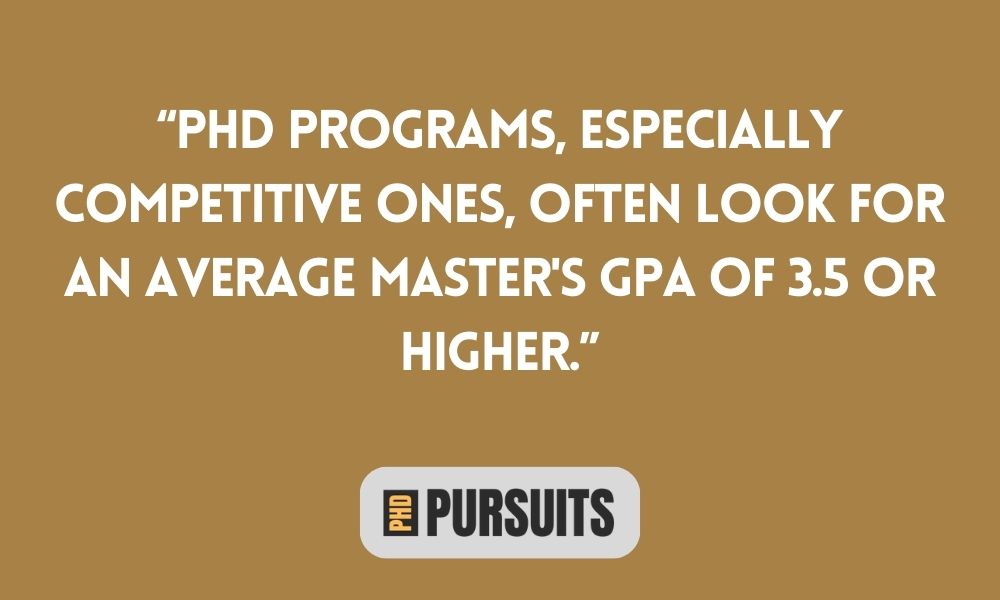 what is a good gpa for phd program