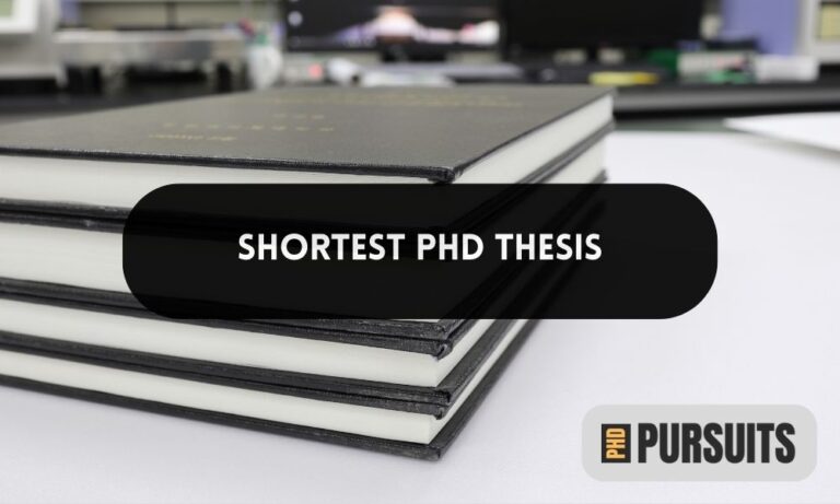 shortest phd dissertation